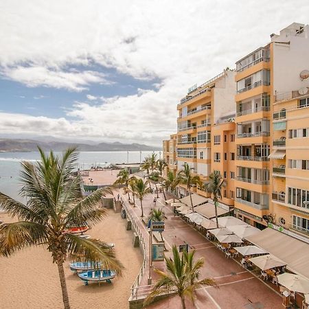 En Primera Linea De La Playa De Las Canteras Vista Al Mar Las Palmas Buitenkant foto