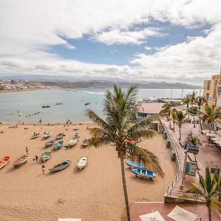 En Primera Linea De La Playa De Las Canteras Vista Al Mar Las Palmas Buitenkant foto